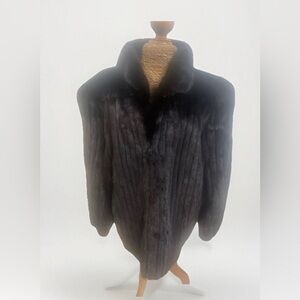 Rare Vintage Women’s Mink Fur Coat Jacket Gorgeous Shiny One Of A Kind